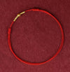 Handmade Red String Bracelet with Love Knot and Flower Charm