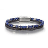 Natural Stone Bead Bracelet with Magnetic Clasp