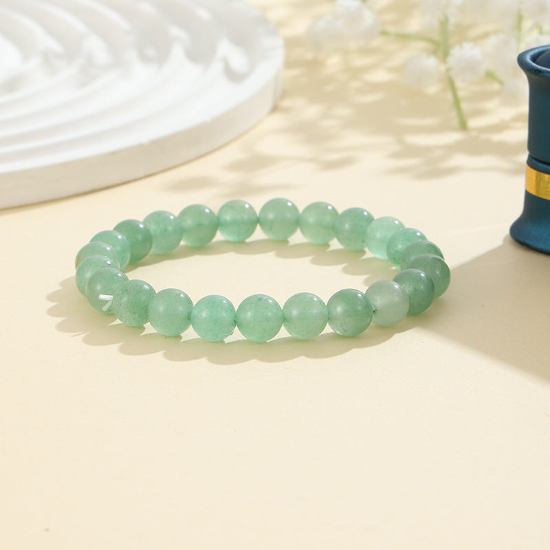 Natural Stone Bead Bracelet, 8mm Round Gemstone