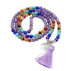 108 Bead Crystal Mala Prayer Beads Multilayer Bracelet Necklace