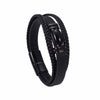 Tiger Eye Power Magnetic Buckle Multilayered Leather Bracelet