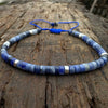 Natural Stone Spacer Bead Bracelet