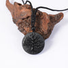 Black Obsidian Tree of Life Pendant Necklace