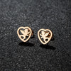 Stainless Steel Asymmetric Stud Earrings