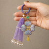 Song Brocade Four Leaf Clover Keychain with Tassel