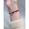 Red String Jade Connection Bracelet, Woven Cord