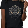 Golden Lotus Flower Design Tee T-shirt