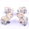 Carved Natural Stone Elephant Figurine