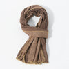 Men's Soft Warm Winter Scarf with Fringe Edge