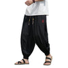 Men's Embroidered Harem Pants with Drawstring
