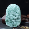 Jade Dragon Pendant Necklace Chinese Zodiac Amulet