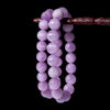 Kunzite Beaded Bracelet in Lavender Purple