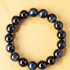 Tiger Eye Bead Bracelet, Blue and Green Stone