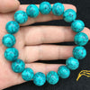 Turquoise Bracelet, Magnesite Inlay, Handmade Beads