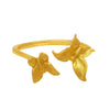 925 Sterling Silver Butterfly Ring, Adjustable Open Band