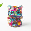 Crystal Chip Resin Cat Figurine
