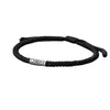 Tibet Koi Fish Wealth Black String Bracelet, Minimalist Copper Charm