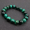 Natural Tiger Eye Bracelet, Polished Stone Beads