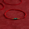 Handmade Red String Bracelet Anklet with Turquoise or Lapis