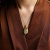 Phoenix Teardrop Pendant Necklace with Gold-Tone Chain