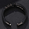 Layered Leather Weave Fortune Bracelet for Men and Women