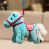 Year of the Horse Plush Doll Bamboo Lotus Home Decoration