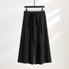 Men's Cotton Linen Wide Leg Pants with Pockets