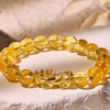 PiXiu Prosperity Protection Bracelet with Yellow Azeztulite Beads