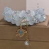 Blue Cat's Eye Heart Triple Wrap Bracelet for Balance and Confidence