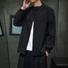 Men's Cotton Linen Tang Suit Shirt with Frog Buttons