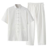 Men's Meditation Cloth Cotton Linen Tang Suit Set