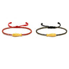 999 Gold Charm Bracelet with Red or Black Cord