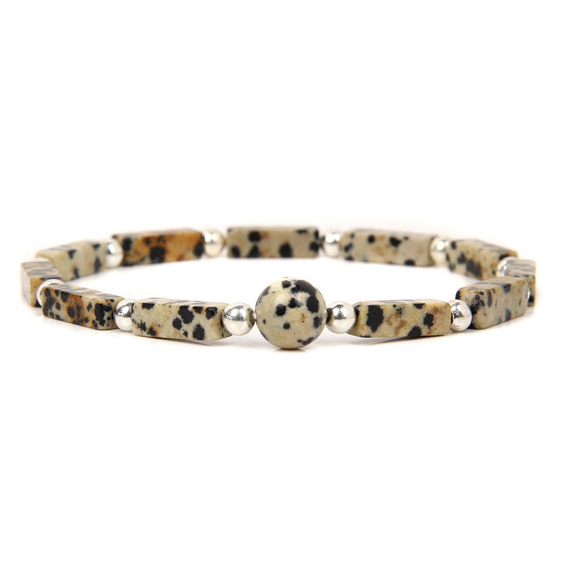 Natural Crystal Geometric Balance Bracelet