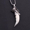 Imitation Wolf Tooth Steel Balance Necklace Pendant