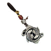 Vintage Copper Double Koi Fish Keychain Charm