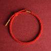 Hand-Woven Adjustable Red String Bracelet for Protection