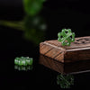 Jade Pendant Bead for Necklace or Bracelet, Hand Carved
