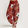 Women's Harem Pants Elastic Waist Floral Print Casual Yoga Trousers