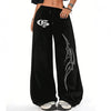 Dragon and Moon Wide Leg Pants for Women