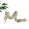 Multicolor Embroidered Shoulder Bag Straps, 38mm Adjustable Crossbody Strap