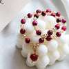 Purple Beaded Charm Bracelet with Pixiu, Fox or Heart