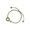 New Chinese Style Woven Bead Bracelet with Peace Buckle Charm