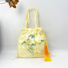 Suzhou Embroidery Drawstring Crossbody Bag