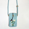 Embroidered Floral Crossbody Bag for Phone and Essentials