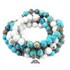 108 Bead Mala Bracelet with Lotus or Om Charm