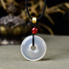 Natural Stone Peace Buckle Pendant Necklace