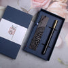 Engraved Wooden Bookmark Set with Gift Box