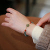 Jade and Agate Peace Buckle Bracelet