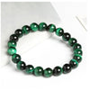 Natural Tiger Eye Stone Bracelet, Handmade Beaded Stretch Band