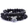 Natural White Turquoise Lotus Mala Bracelet 108 Beads